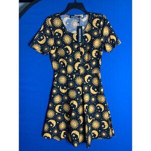 Dangerfield NWT sun/moon print dress - Size 0